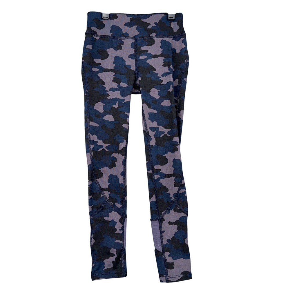 All in Motion Leggings Kids S (6/6X) Recycled Polyester Blue Camo